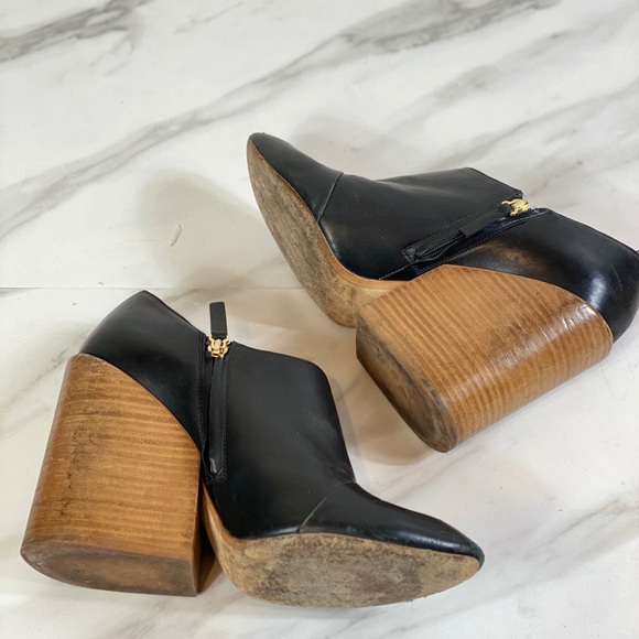 Chloe Ankle Booties w Chunky Heel - Picture 5 of 9